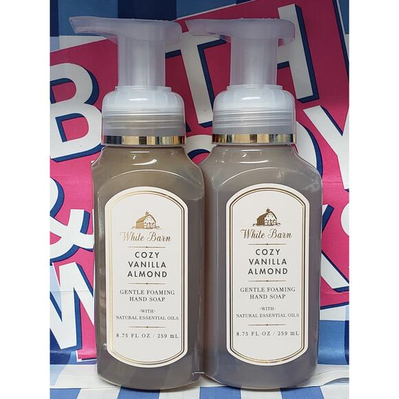 BBW Cozy Vanilla Almond Gentle Foaming Hand Soap 2 Pack - Picture 1 of 2